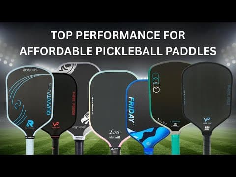 視聴者が推奨する、最高のパフォーマンスと最高の価値を備えたピックルボールパドル（Luzz、Ronbus、Vatic Pro）